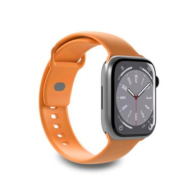 Puro Icon Apple Watch Series Ultra/8/SE (2022)/7/SE/6/5/4/3/2/1 Silicone Band - 49mm/45mm/44mm/42mm - Orange