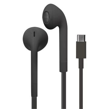 Puro Icon In-Ear USB-C Stereo Headphones with Microphone - Black