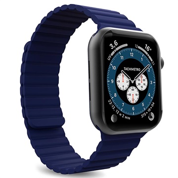 Puro Icon Link Apple Watch Series Ultra 2/Ultra/9/8/SE (2022)/7/SE/6/5/4/3/2/1 Strap - 49mm/45mm/44mm/42mm - Blue