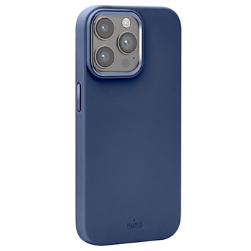 iPhone 15 Pro Max Puro Icon Mag Pro Silicone Case - Dark Blue