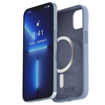 Puro Icon Mag iPhone 13/14 Silicone Case - Light Blue