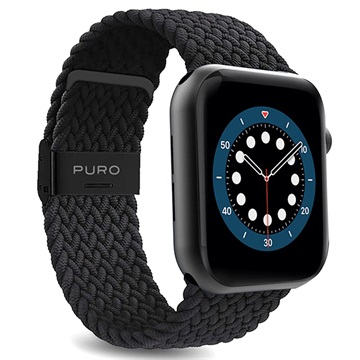 Puro Loop Apple Watch Series Ultra 2/Ultra/9/8/SE (2022)/7/SE/6/5/4/3/2/1 Strap - 49mm/45mm/44mm/42mm - Black