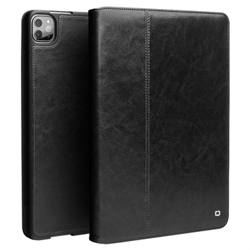 Qialino Classic iPad Pro 12.9 (2020) Folio Leather Case - Black