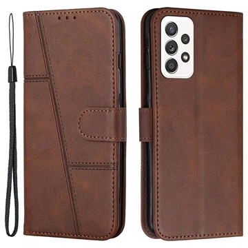 Samsung Galaxy A32 (4G) Quilted Series Wallet Case with Stand - Brown