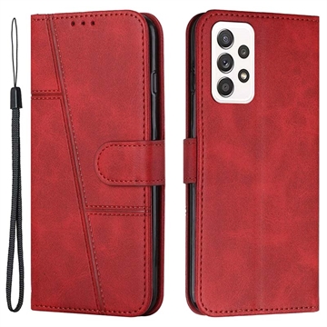 Samsung Galaxy A32 (4G) Quilted Series Wallet Case with Stand - Red