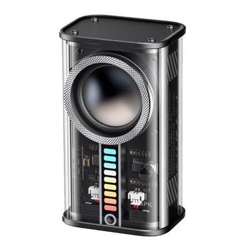 REMAX RB-M68 Clear Mecha Wireless Speaker Portable Mini 3D Subwoofer Bluetooth Speaker - Black