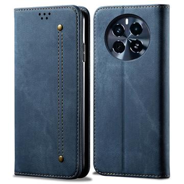 Realme GT5 Pro Retro Series Wallet Case with Card Slot - Blue