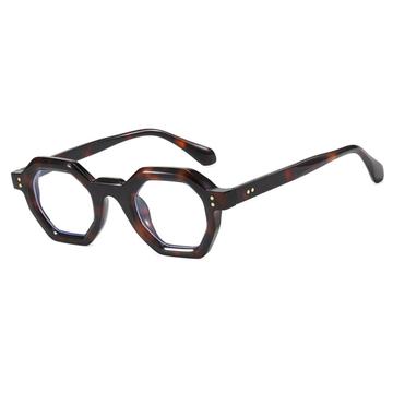 Retro Blue Light Blocking Eyeglasses - Brown