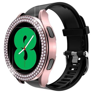 Rhinestone Decorative Samsung Galaxy Watch5 Case - 40mm - Pink
