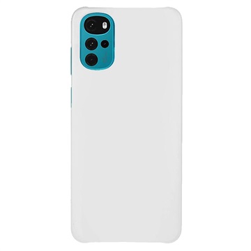 Motorola Moto G22 Rubberized Plastic Case - White