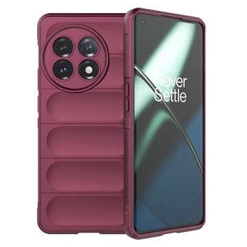 Rugged Series OnePlus 11 TPU Case - Wine Red