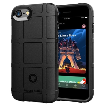 iPhone 7/8/SE (2020)/SE (2022) Rugged Shield TPU Case - Black