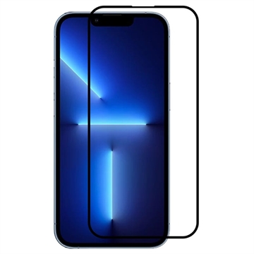 iPhone 15 Rurihai Full Cover Tempered Glass Screen Protector - Black Edge