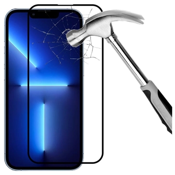 iPhone 15 Pro Max Rurihai Full Cover Tempered Glass Screen Protector - Black Edge