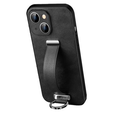 Sulada Fashion iPhone 14 Plus Hybrid Case with Hand Strap - Black