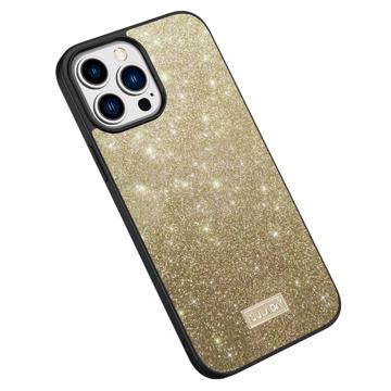 Sulada Glitter Series iPhone 14 Pro Max Coated Case - Gold