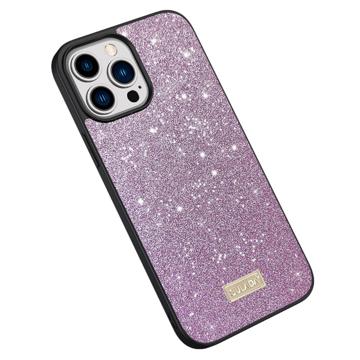 Sulada Glitter Series iPhone 14 Pro Max Coated Case - Purple