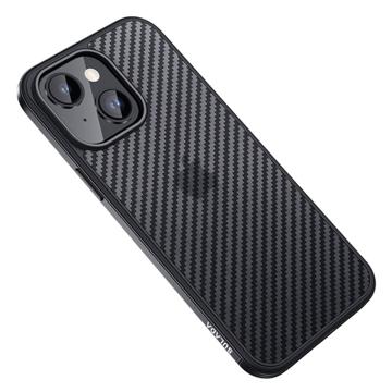 Sulada Luxury Series iPhone 14 Plus Case - Carbon fiber - Black