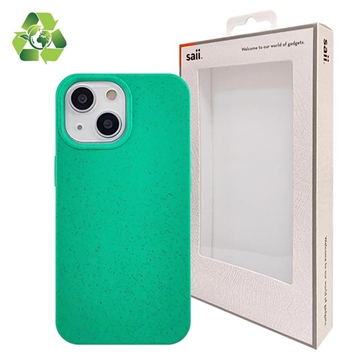 Saii Eco Line iPhone 13 Mini Biodegradable Case - Cyan