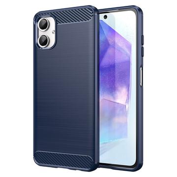 Samsung Galaxy A06 Brushed TPU Case - Carbon Fiber - Blue