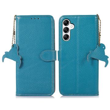 Samsung Galaxy A35 Wallet Leather Case with RFID - Blue
