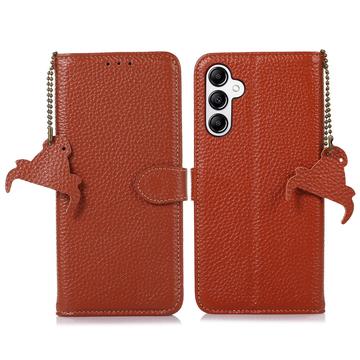 Samsung Galaxy A35 Wallet Leather Case with RFID - Brown