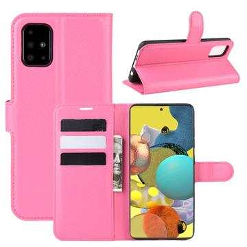 Samsung Galaxy A51 5G Wallet Case with Magnetic Closure - Rose