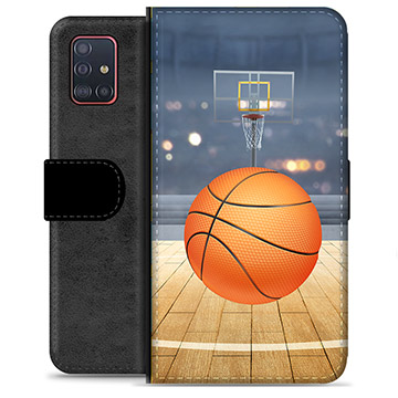 Samsung Galaxy A51 Premium Wallet Case - Basketball