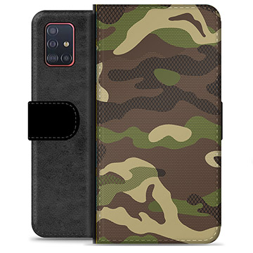 Samsung Galaxy A51 Premium Wallet Case - Camo