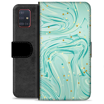 Samsung Galaxy A51 Premium Wallet Case - Green Mint