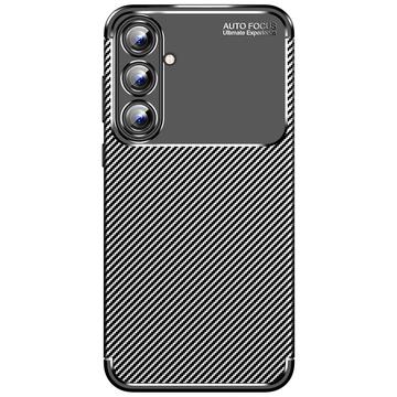 Samsung Galaxy A55 Beetle Carbon Fiber TPU Case - Black