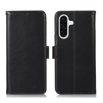 Samsung Galaxy A57 Wallet Leather Case with RFID - Black