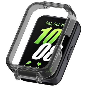 Samsung Galaxy Fit3 Plastic Case - Transparent Black