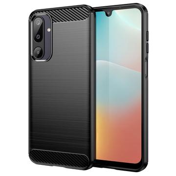 Samsung Galaxy M16 Brushed TPU Case - Carbon Fiber - Black
