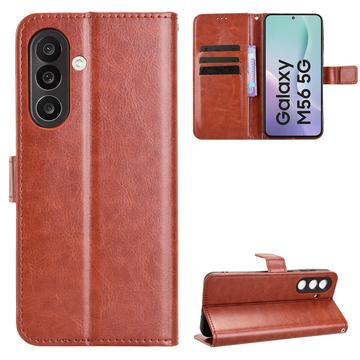 Samsung Galaxy M56 Wallet Case with Stand - Brown
