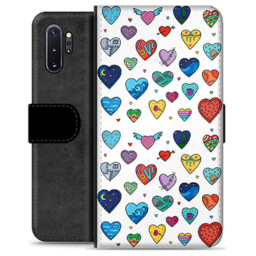 Samsung Galaxy Note10+ Premium Wallet Case - Hearts