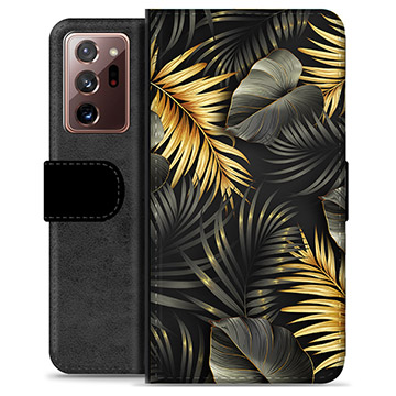 Samsung Galaxy Note20 Ultra Premium Wallet Case - Golden Leaves