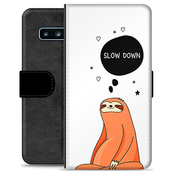 Samsung Galaxy S10+ Premium Wallet Case - Slow Down