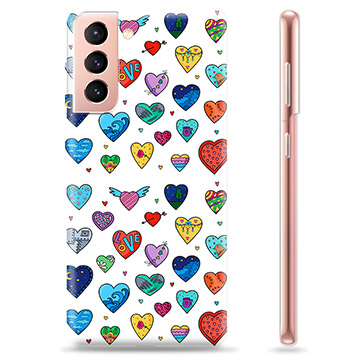 Samsung Galaxy S21 5G TPU Case - Hearts