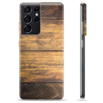 Samsung Galaxy S21 Ultra 5G TPU Case - Wood