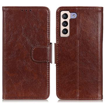 Samsung Galaxy S22+ 5G Elegant Series Wallet Case - Brown