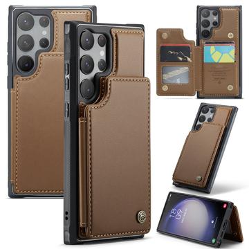 Samsung Galaxy S23 Ultra 5G Caseme C22 Case RFID Card Wallet - Brown