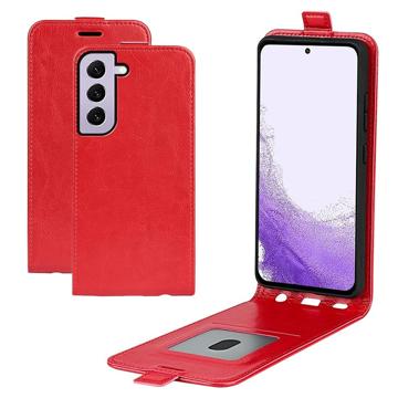 Samsung Galaxy S23+ 5G Vertical Flip Case with Card Slot - Red