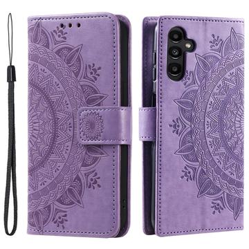 Samsung Galaxy S24 Mandala Series Wallet Case - Purple