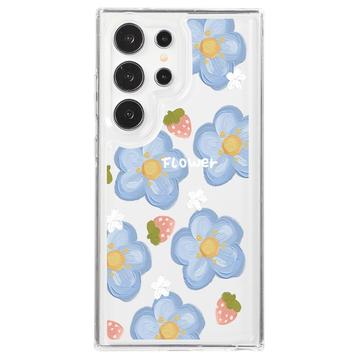 Samsung Galaxy S24 Ultra Fashion TPU Case - Flowers / Strawberries