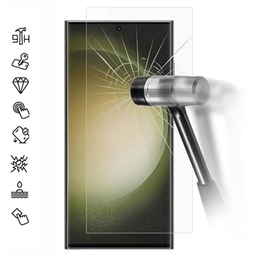 Samsung Galaxy S24 Ultra Tempered Glass Screen Protector - Case Friendly - Clear