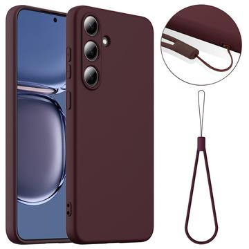 Samsung Galaxy S25 Liquid Silicone Case - MagSafe Compatible - Wine Red