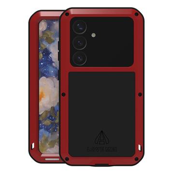 Samsung Galaxy S25 Love Mei Powerful Hybrid Case - Red