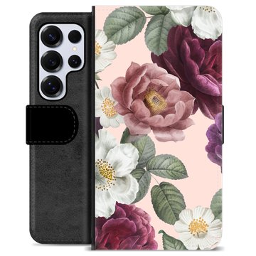 Samsung Galaxy S25 Ultra Premium Wallet Case - Romantic Flowers