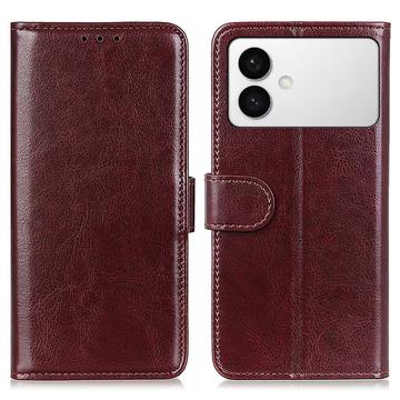 Samsung Galaxy S26 Edge Wallet Case with Stand - Brown